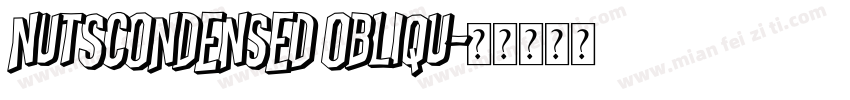 NutsCondensed Obliqu字体转换